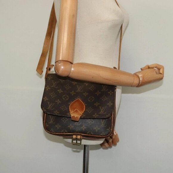 LOUIS VUITTON Monogram Cartouchiere MM Shoulder Bag - Picture 1 of 16